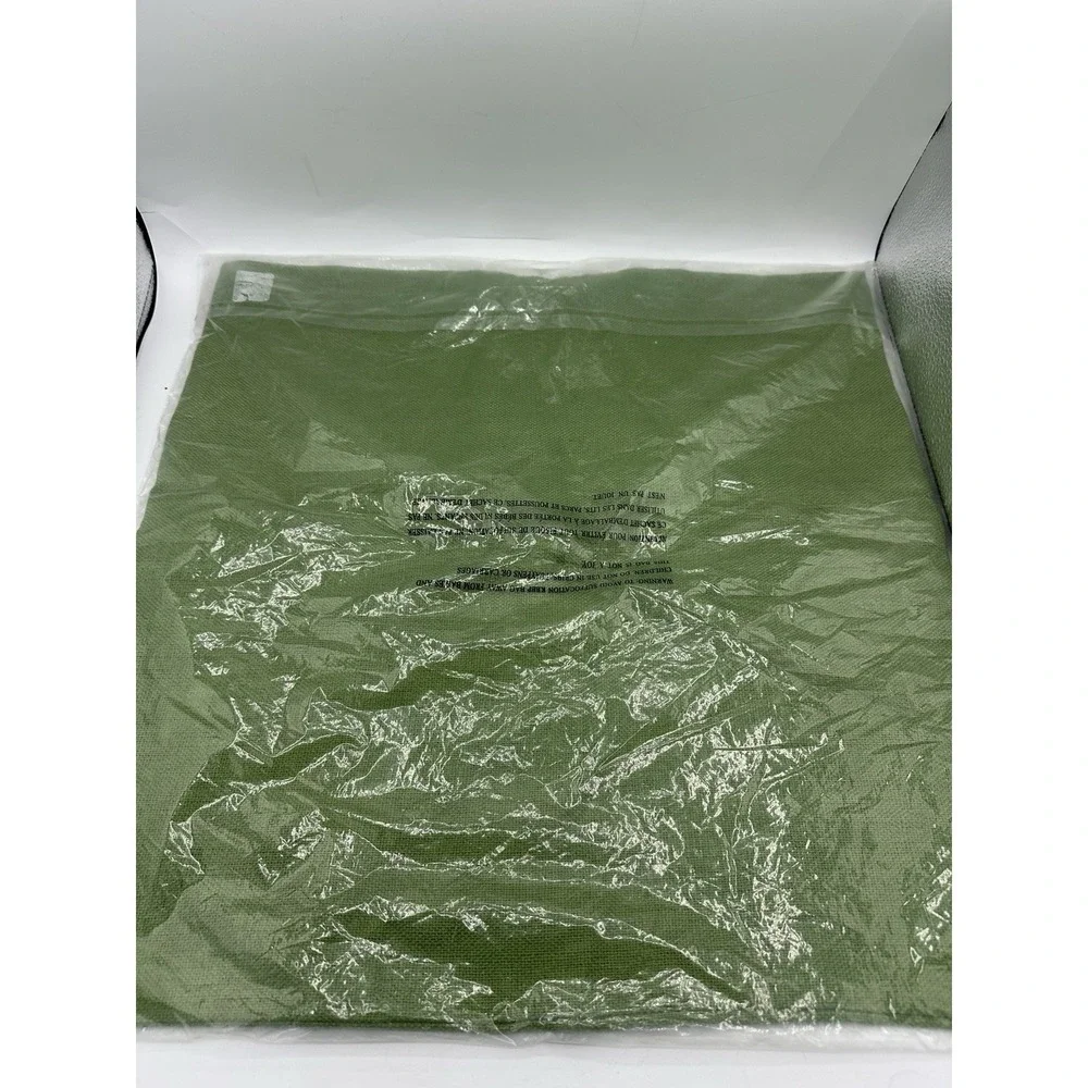 Pottery Barn Textured Pillow Cover Green 18x18 Inch Cushion New in Package